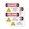 Signmission Do Not Operate Without Guards Bilingual Danger Sign, Plastic, 10in W x 14in L, 2PK OS-2PACK-DS-P-1014-VS-1160 - alternate 1